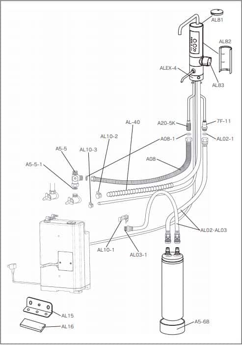 Máy Lọc Nước Mitsubishi Cleansui Akaline Al800