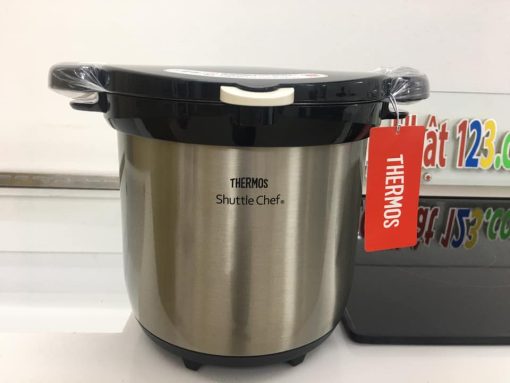 Nồi Ủ Thermos Dung Tích 4,5L Cách Nhiệt Chân Không Kbg-4500 (Màu Trắng Bạc)