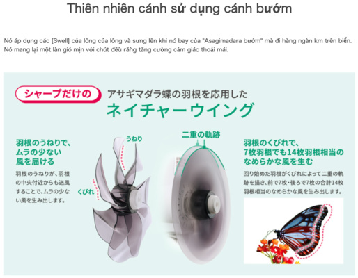 Quạt Điện Sharp Pj-N3Ds-W Động Cơ Dc Quạt Điện Sharp Pj-N3Ds-W