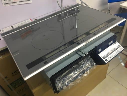 Bếp từ hitachi ht-j200htwf size 75cm với 2 bếp từ ih 1 bếp all metal và 1 lò nướng
