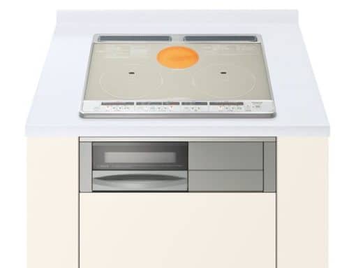Bếp từ hitachi ht-f60s hai bếp từ, một bếp hồng ngoại, một lò nướng, màu silver