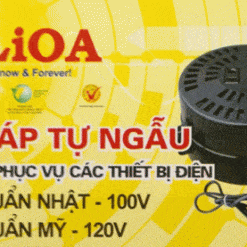 Biến áp tự ngẫu LIOA 2kVA đổi nguồn 220v sang tiêu chuẩn Nhật 100V và tiêu chuẩn Mỹ 120V