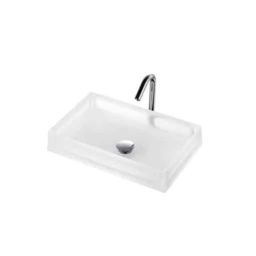 Chậu rửa toto mr710 màu trắng pha lê loại đặt nổi mặt bàn