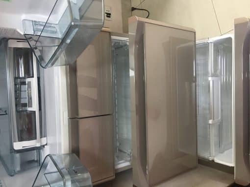 Tủ Lạnh Hitachi R-Xg51J-Xn (Màu Vàng Cát) Với 6 Cánh Mặt Gương Và Ngăn Hút Chân Không