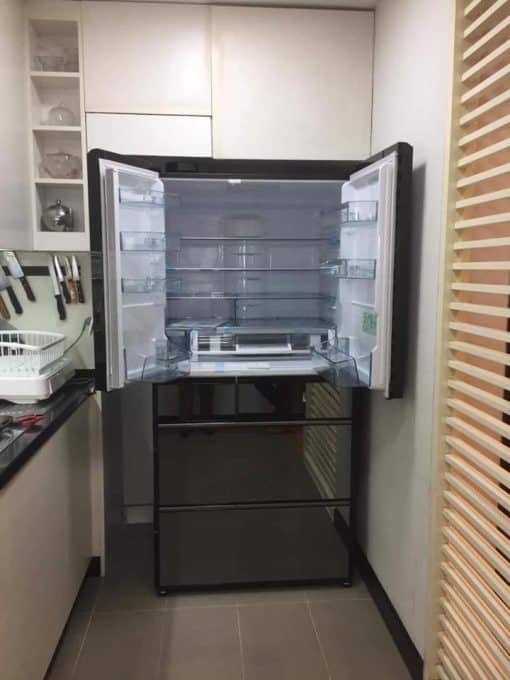 Tủ lạnh hitachi r-wx62k dung tích 620l hút chân không cửa trợ lực