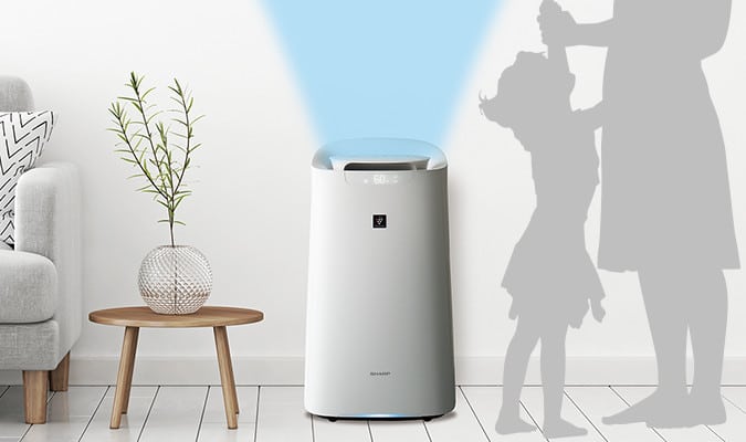 Máy Lọc Không Khí Sharp Ki-Lx75-W (Màu Trắng) Bù Ẩm