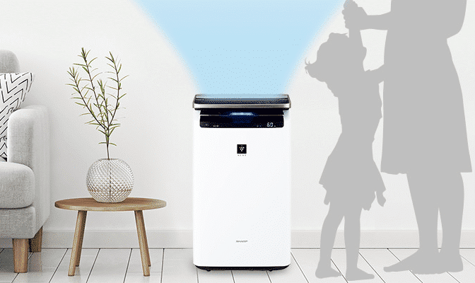 Máy Lọc Không Khí Sharp Ki-Lp100-W (Màu Trắng) Công Nghệ Plasmacluster Next