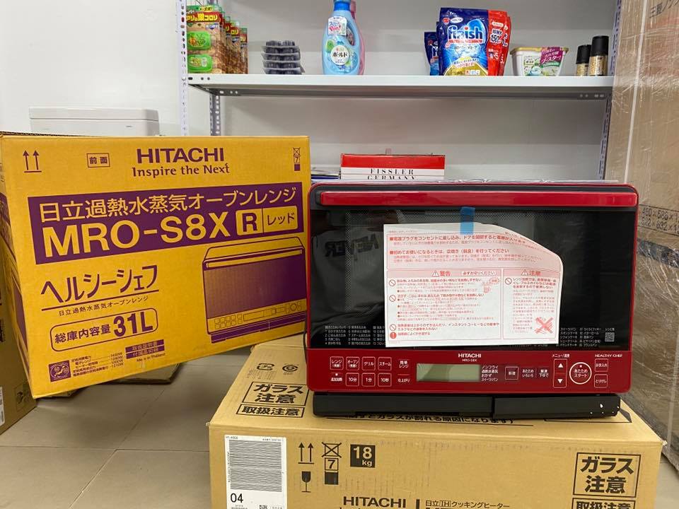 Lò vi sóng Hitachi MRO-S8X chức năng vi sóng và nướng bù ẩm