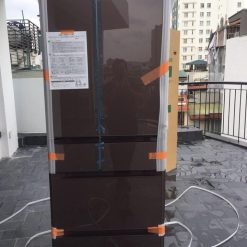 Tủ Lạnh Hitachi R-Hw60K Thiết Kế 6 Cánh Cửa Với Mặt Gương Pha Lê 