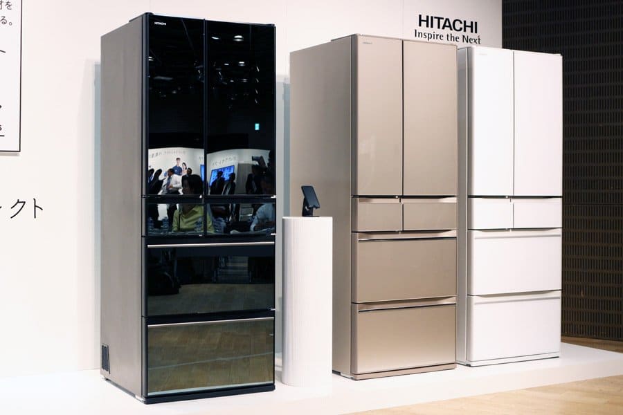 Tủ Lạnh Hitachi R-Hw60K-Xn (Vàng Cát) Thiết Kế 6 Cánh Cửa Với Mặt Gương Pha Lê