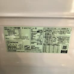 Tủ Lạnh Hitachi R-Wxc74T Dung Tích 735L Màu Đen Mặt Gương Pha Lê Mẫu Mới 2023