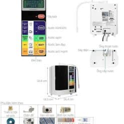 Máy Lọc Nước Điện Giải Ion Kiềm Kangen Leveluk Sd501 7 Tấm Điện Cực Tạo Ra 7 Loại Nước