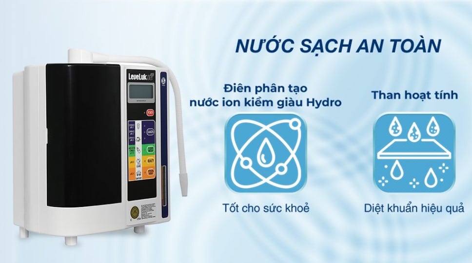 Máy Lọc Nước Điện Giải Ion Kiềm Kangen Leveluk Sd501