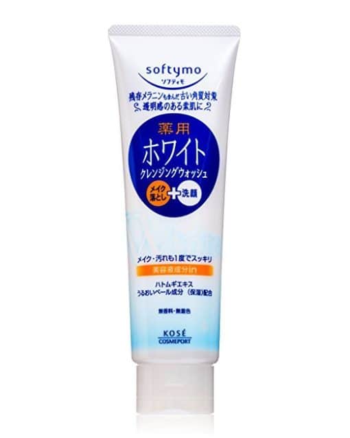 Sữa rửa mặt kosé softymo white dưỡng ẩm và dưỡng trắng tự nhiên (trắng)