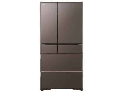 Tủ lạnh hitachi r-wx74j-xh (màu nâu) thiết kế 6 cửa và có ngăn hút chân không