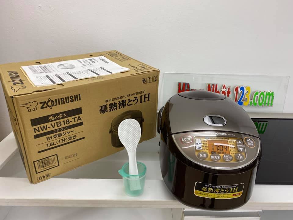 Nồi cơm điện Zojirushi NW-VH18-TA (màu nâu) chức năng cao tần IH