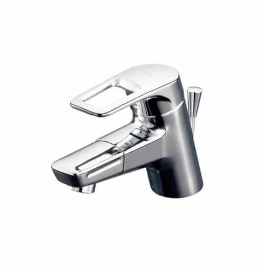 Vòi chậu rửa mặt toto tlhg31def xoay được đầu nước và có cần gạt thoát nước đi kèm