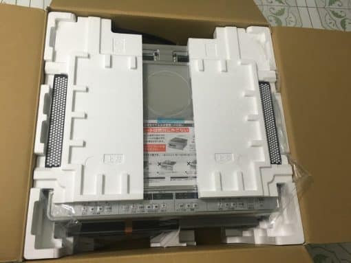 Bếp từ hitachi ht-f60s hai bếp từ, một bếp hồng ngoại, một lò nướng, màu silver