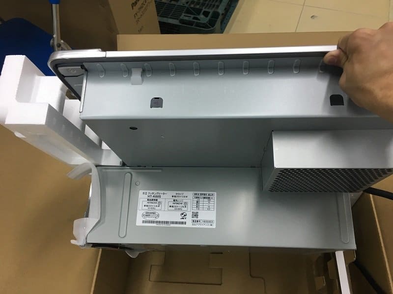 Bếp từ Hitachi HT-K60S hai bếp từ một bếp hồng ngoại có lò nướng