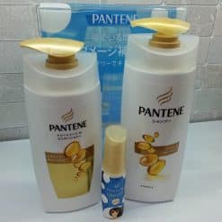 Bộ Dầu Gội Dầu Xả Và Dầu Ủ Pantene  Màu Xanh Chống Hư Tổn Từ Tia Uv