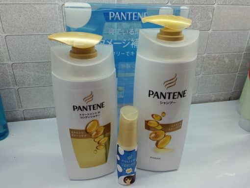 Bộ Dầu Gội Dầu Xả Và Dầu Ủ Pantene  Màu Xanh Chống Hư Tổn Từ Tia Uv