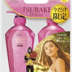 Bộ dầu gội và dầu xả TSUBAKI hồng (chăm sóc cân bằng dưỡng ẩm)