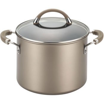 Bộ xoong nồi 13 piece CIRCULON có chống dính siêu bền màu socola được thiết kế từ không gỉ