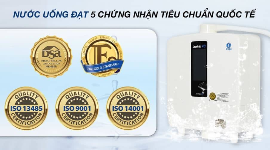 Máy Lọc Nước Ion Kiềm Kangen Leveluk K8