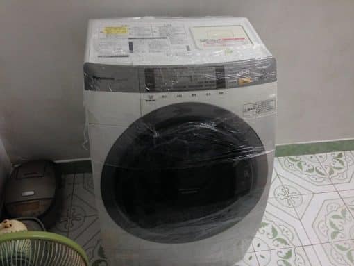 Máy giặt panasonic na-vr3600l sấy bơm nhiệt bằng block, giặt 9kg sấy 6kg inverter, có econavi