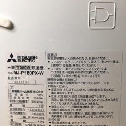 Máy Hút Ẩm  Mitsubishi Mj-P180Px Với Khả Năng Hút 18L/Ngày