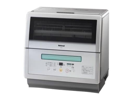 Máy rửa bát national np-60ss5 inverter rửa 6 bộ bát bằng nước nóng, có tráng bát bằng hơi nước
