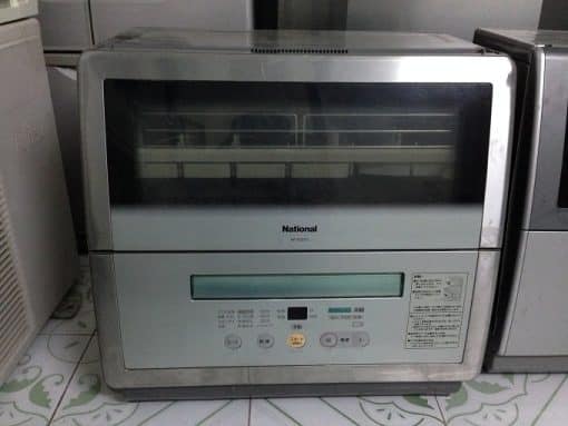 Máy rửa bát national np-60ss5 inverter rửa 6 bộ bát bằng nước nóng, có tráng bát bằng hơi nước