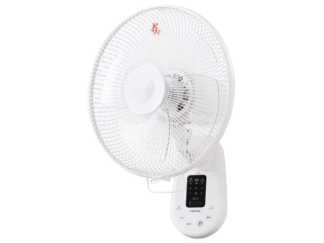 Quạt điện treo tường Toshiba F-WR8 W có điều khiển từ xa sải cánh 30cm