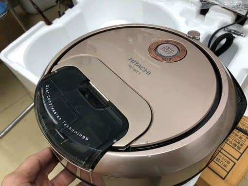 Robot lau nhà tự động hitachi rv-dx1 với thiết kế nhỏ gọn