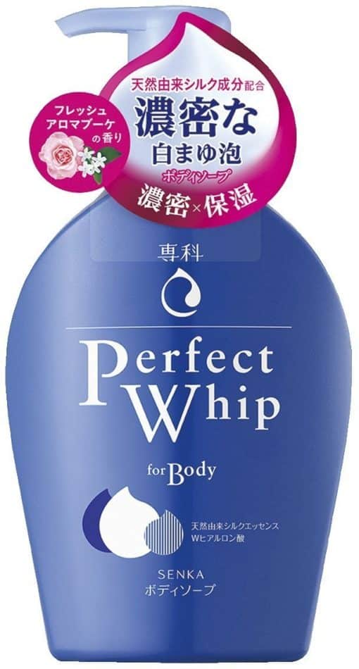 Sữa tắm tạo bọt shiseido senka  perfect whip for body 500ml hương hoa hồng