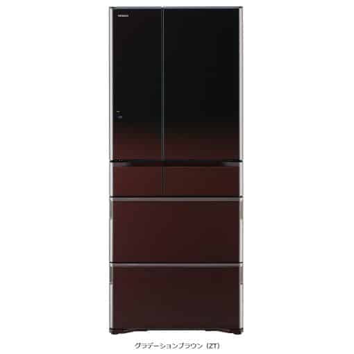 Tủ lạnh hitachi r-wx6200g zt (đỏ mận) với 6 cửa có ngăn hút chân không