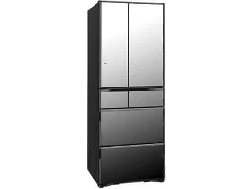 Tủ lạnh hitachi r-x5200f(x) màu đen gương có hút chân không với 6 cửa có trợ lực điện