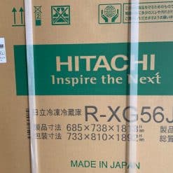 Tủ Lạnh Hitachi R-Xg56J-Xn (Màu Vàng Cát) Gồm 6 Cửa Gương Kính Và Ngăn Hút Chân Không