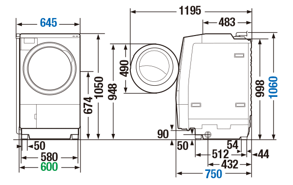 Máy Giặt Sấy Toshiba Tw-127X7 Sấy Chống Nhăn