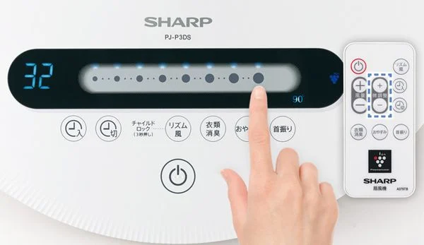 Quạt Điện Sharp Pj-P3Ds-W 7 Cánh 