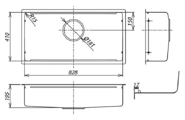 Chậu Rửa Bát Shigeru Jsl-K 2F Fs Một Ray Trượt Chậu Rửa Bát Shigeru Jsl-K 2F Fs Một Ray Trượt