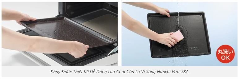 Lò Vi Sóng Hitachi Mro-S8B ( Màu Trắng) Dung Tích 31 Lít