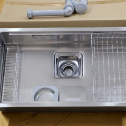 Chậu Rửa Bát Một Hố Shigeru Le Jsm–K 3F Fs Với 2 Ray Trượt