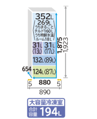 Tủ Lạnh Hitachi R-Gxcc67X-H Dung Tích 670 Lít