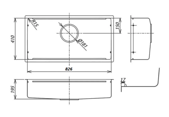 Chậu Rửa Bát Một Hố Shigeru Le Jsl-K Fs Jsl K Fs - Chậu Rửa Bát Một Hố Shigeru Le Jsl-K Fs
