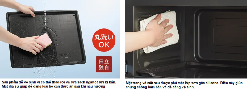 S8C.21 - Lò Vi Sóng Hitachi Mro-S8C-W (Màu Trắng) Dung Tích 31 Lít